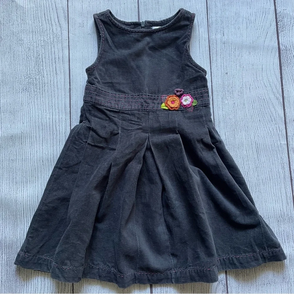 Gymboree Grey Jumper with Orange Turtleneck Size 4